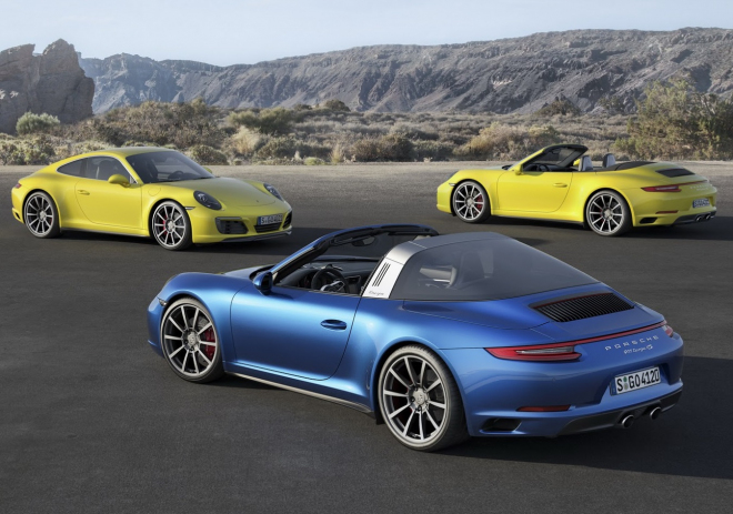 Porsche 911 Carrera 4 a Targa 4 2016: turboofenziva pokračuje