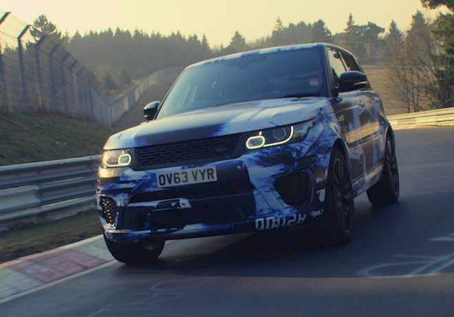Range Rover Sport SVR je nejrychlejším SUV Nordschleife, dal ji za 8:14