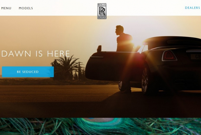 Rolls-Royce má nový web. Je prý tak skvělý, že vozy už ani nemusíte vidět v reálu