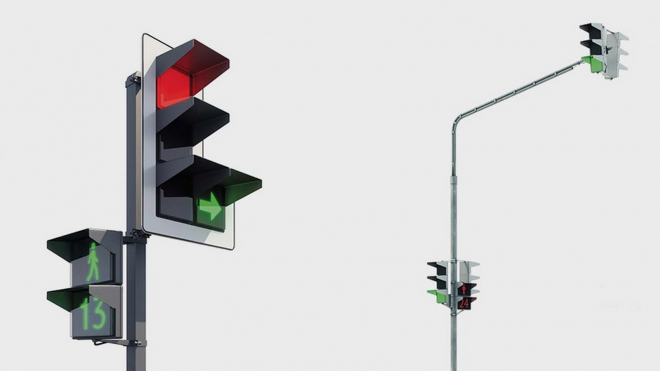 Rusové začínají používat nový typ semaforů, takové prý nemají nikde na světě