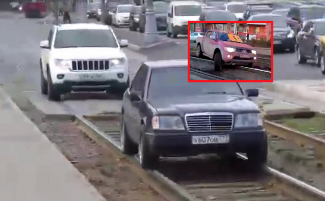 Rusové dotáhli jízdu po kolejích k dokonalosti, vyhnou se tak zácpám (videa)