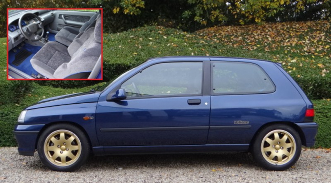 K mání je Renault Clio Willams s 1 614 km. Je to první a nejlepší ostré Clio