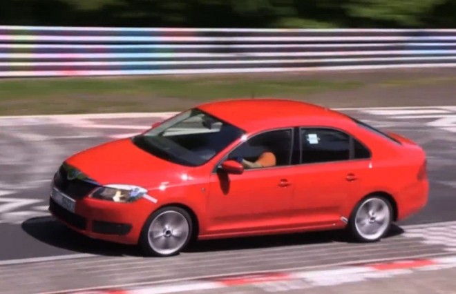 Škoda Rapid v akci přímo na Severní smyčce Nürburgringu (video)