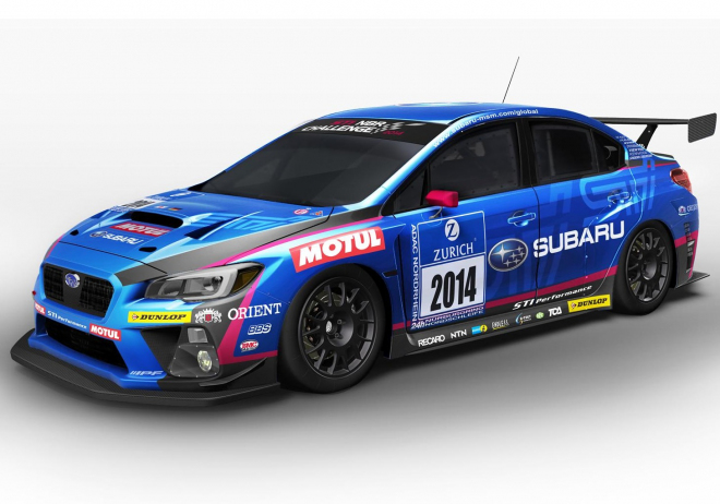 Subaru WRX STI 2014: závodní verze odhalena, vyvinuta byla pro 24 hodin Nürburgringu (+ video)