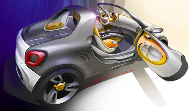 Smart For-Us: malý pickup s platformou příštího Renaultu Twingo