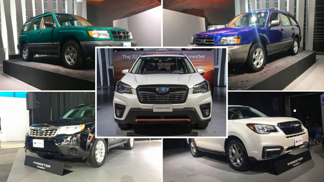 Subaru přivezlo do New Yorku všechny generace Foresteru. Tady jsou včetně té nové