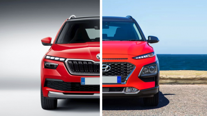 Škoda a Hyundai si nikdy nebyly tak podobné, srovnejte si nový Kamiq s Konou