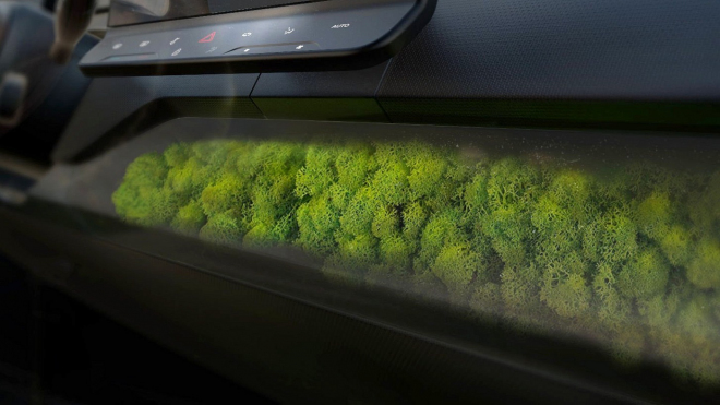 Němci představili první auto s interiérem obloženým skutečným mechem