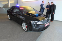 Škoda Octavia RS belgické policie vypadá jak KITT Knight Ridera