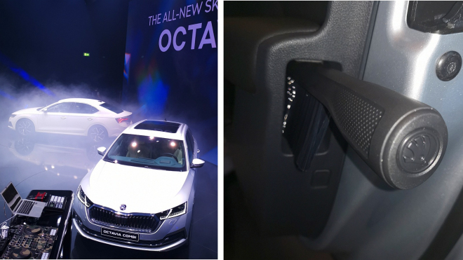 Nová Škoda Octavia ohromuje chytrými doplňky, ve dveřích už nemá jen deštník