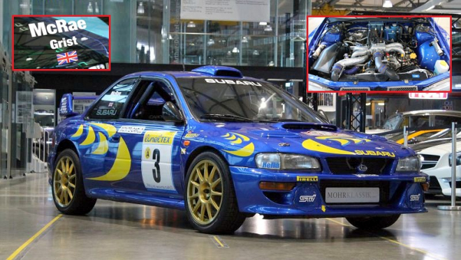 K mání je Subaru Impreza WRC97 Colina McRae, levné nebude