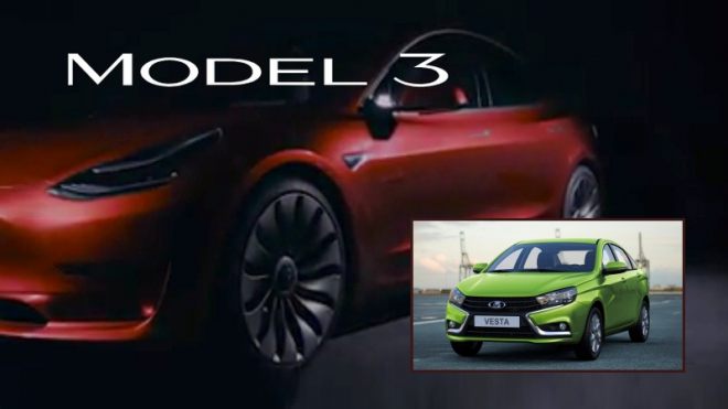 Tesla Model 3 jako jediné auto překoná Ladu Vesta, nabídkou výbavy