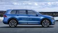VW Tiguan XL a Coupe: další verze nového Tiguanu naznačují svůj vzhled (ilustrace)