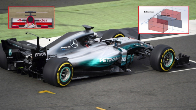 V pravidlech F1 je vážně díra. „Velrybí křídlo” nových strojů je legální. A geniální