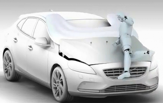 Volvo V40 2012: takto funguje jeho airbag pro chodce (video)
