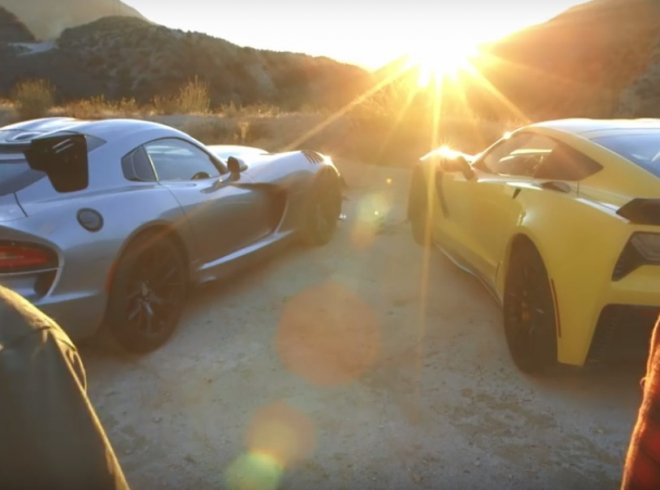Chevrolet Corvette Z06 vs. Dodge Viper ACR na Laguna Seca: kdo s koho? (video)