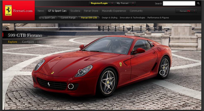 Stránky www.ferrari.com mají nový háv