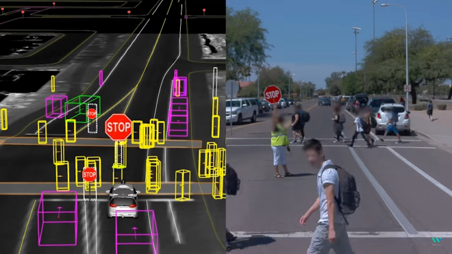 Google ukázal, jak „vidí” svět jeho autopiloty, lidem se takto nikdy nevyrovnají