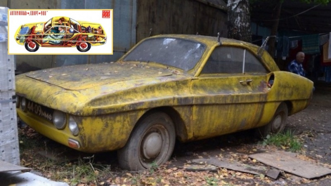 Toto zbylo z pokusu o sovětské Porsche, krásnému kupé režim nepřál