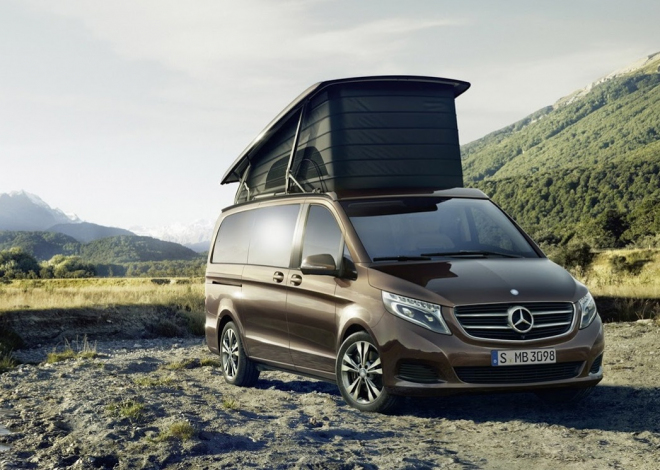 Mercedes Marco Polo: z třídy V je karavan, ubytuje až čtyři osoby