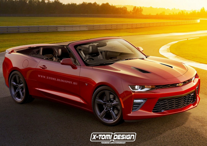 Nový Chevrolet Camaro Convertible: kabriolet bude jinak vypadat jen stěží (ilustrace)