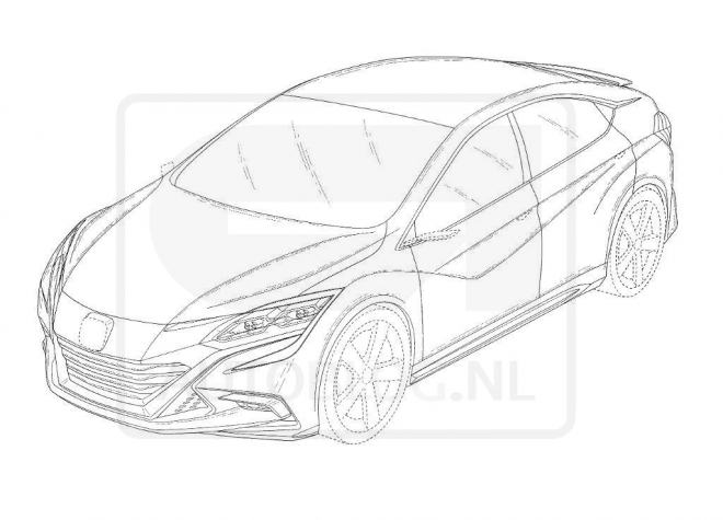 Nová Honda Civic pro Evropu unikla přes patentové nákresy, asi jako koncept