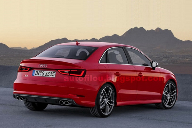 Audi S3 sedan 2014: další únik odhalil nejmenší sedan z Ingolstadtu