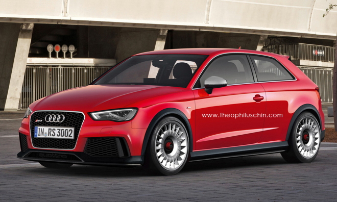 Audi RS3 2013: tak by mohla vypadat nová RS3 (ilustrace)