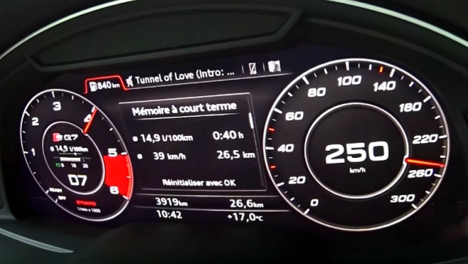 Audi SQ7 TDI s elektrickým turbem ukazuje své zrychlení z 0 na 250 km/h (video)
