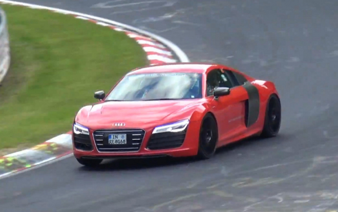 Elektrické Audi R8 v akci na Ringu je teprve to pravé zelené peklo (video)