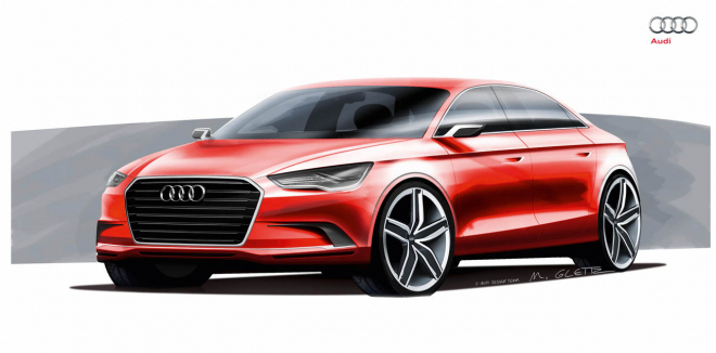 Audi A3 Concept: sedan s 408 koňmi pro Ženevu