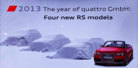 Audi oznámilo čtyři nová RS pro rok 2013, jsou mezi neznámými RS7 a RS Q3?