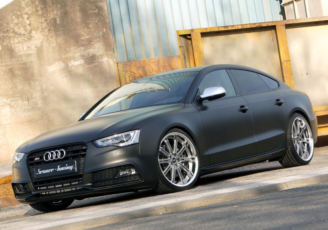 Audi S5 Sportback od Senner Tuning: matná fólie na povrchu, 446 koní pod ním