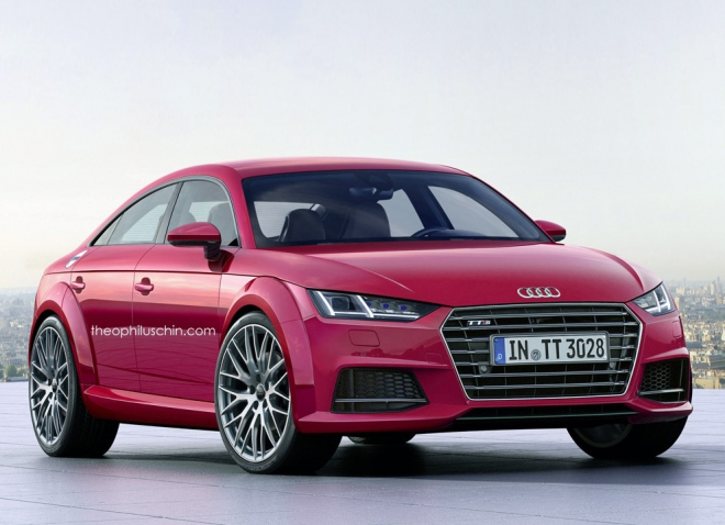 Produkční Audi TT Sportback na ilustracích: reálnější obrysy pro nové pseudokupé