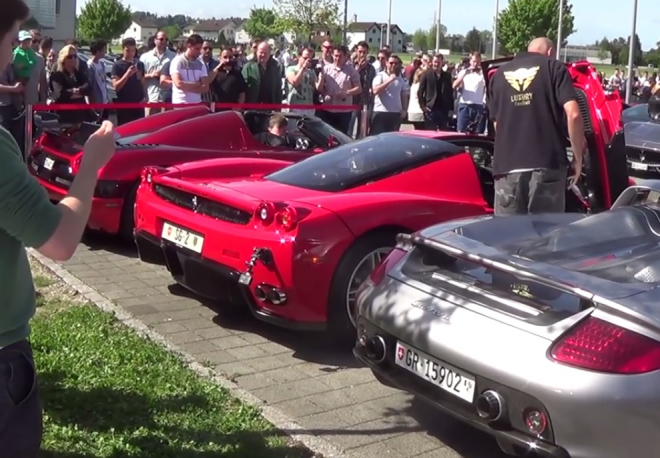 Porsche Carrera GT, Koenigsegg Agera R a Ferrari Enzo v souboji zvuků (video)