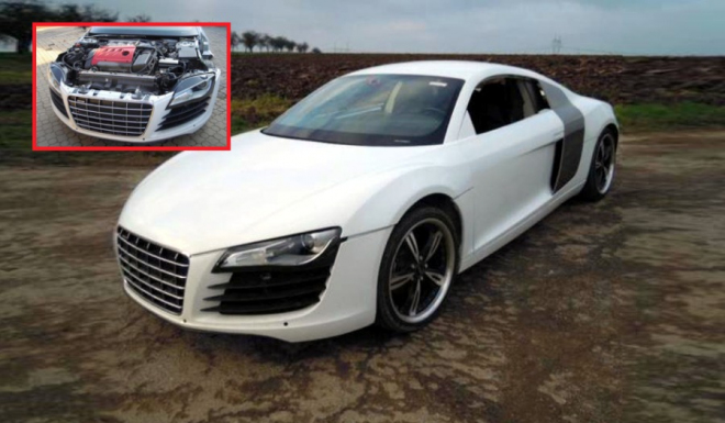 Česká replika Audi R8 za 300 tisíc není marná, 406 Coupe i tak ničí zbytečně