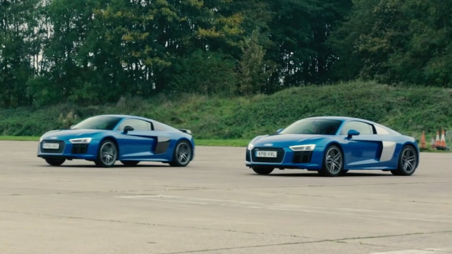 Audi R8 V10 Plus vs. V10: kolik dynamiky reálně přidává ono „Plus”? (video)