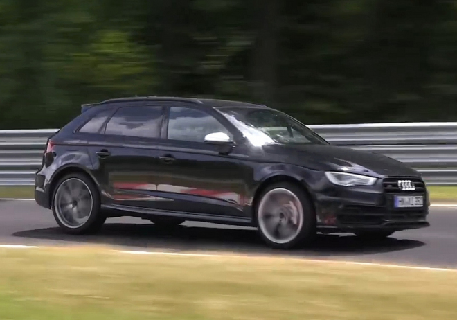 Nové Audi RS3 trénuje na Ringu, opravdu s pětiválcem pod kapotou (video)