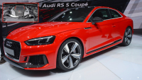 Nové Audi RS5 dorazilo do Ženevy, bokem. I s 450 turbokoňmi