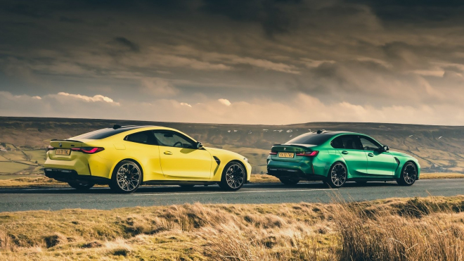 Na Ukrajině se při předvádění se srazili řidiči nových BMW M3 a M4, to se hned tak nevidí