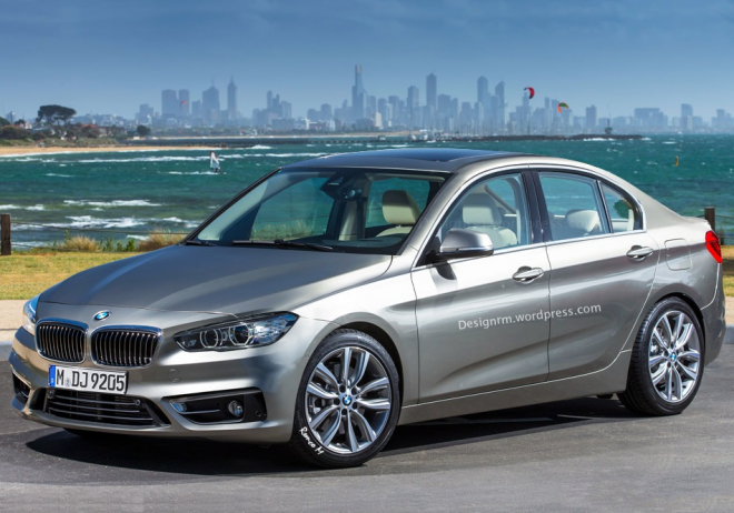 BMW 1 Sedan F52 na nových fotkách špionů a ilustracích odhaluje svůj vzhled
