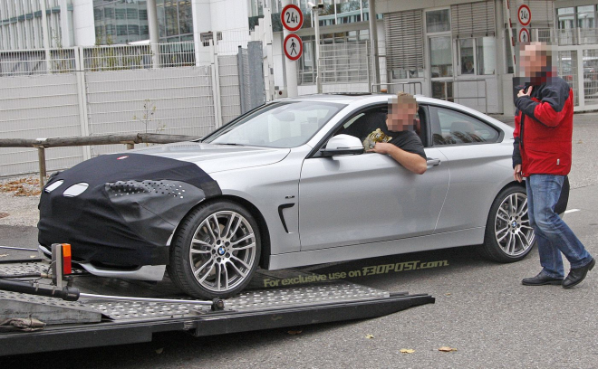 BMW 4 Coupe F32 2013: nové trojkové kupé přistiženo s minimem maskování
