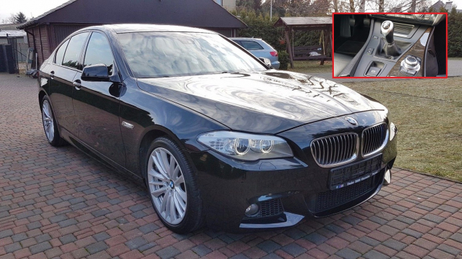 BMW 550i F10 s manuálem na prodej je auto snů, které ani nevíte, že existuje