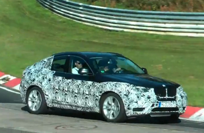 BMW X4 2014 natočeno při testech na Nordschleife, premiéra je na spadnutí (video)