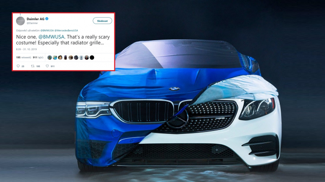BMW si na Twitteru utahovalo z Mercedesu, ten mu to záhy vrátil i s úroky