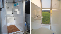 Němci stvořili toaletu, kterou připojíte k autu, má i sprchu s teplou vodou