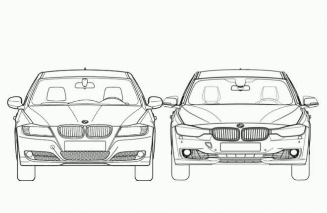 BMW 3 F30 vs. řada 3 E90: přímé srovnání designu a rozměrů (video)