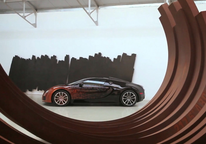 Bugatti Veyron Grand Sport Venet: matematická kamufláž na prvním videu