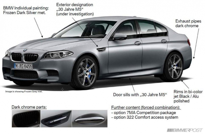BMW M5 30th Anniversary Edition: 600 koní potvzeno, získá je jen 300 zákazníků