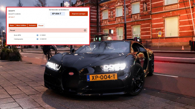 Bugatti Chiron DJ Afrojacka bylo dodáno, díky registraci známe jeho přesnou cenu